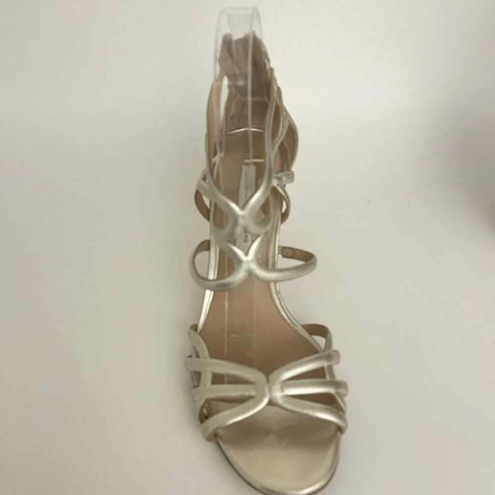 Diane von furstenberg sandal Metallic Heels ‎ Sandal 38 US8 Golden